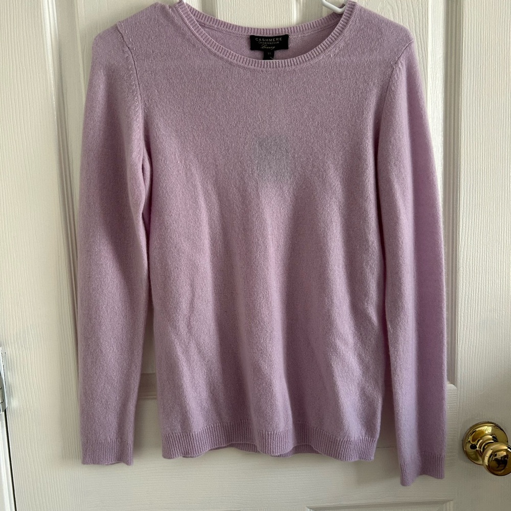 Charter Club Lilac Crew Neck Sweater